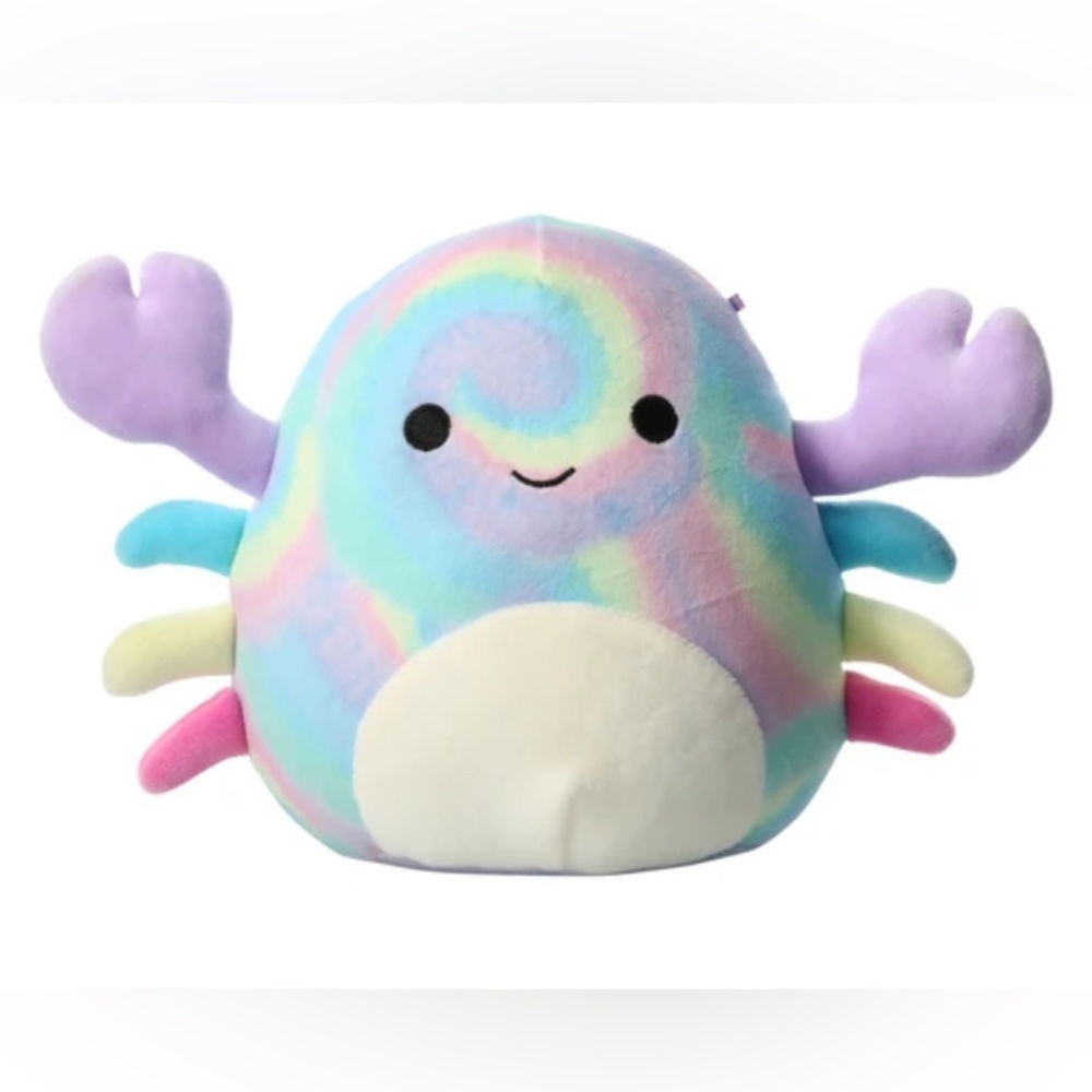 Original Squishmallows Kellytoy Christabel the Tie-Dye Crab  5" plush
